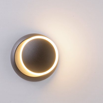 Nordic Minimalist LED Rotatable Round Wall Lights for Living Room Dining Room Cafe-Lighom