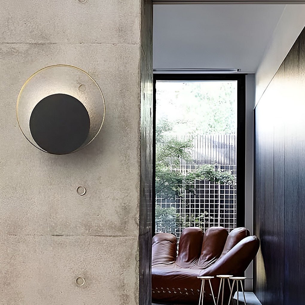 Nordic Minimalist LED Sconce Creative Round Wall Lamp Wall Sconces Wall Lights for Bedroom-Lighom