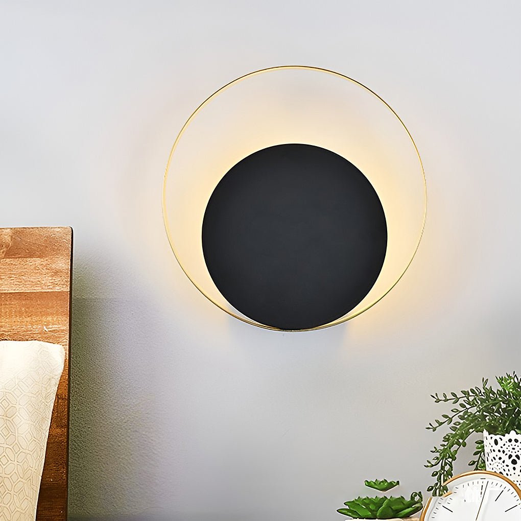Nordic Minimalist LED Sconce Creative Round Wall Lamp Wall Sconces Wall Lights for Bedroom-Lighom