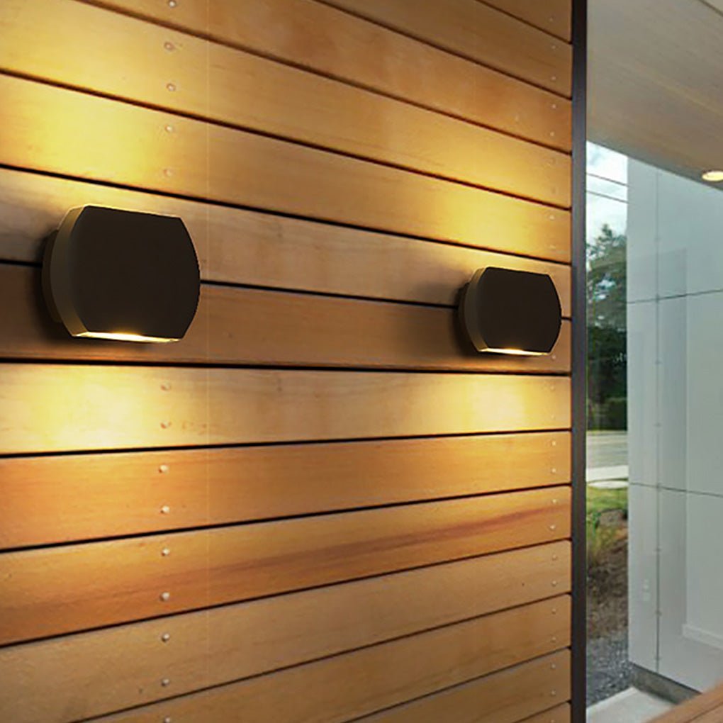 Nordic Minimalist Outdoor LED Waterproof Wall Light for Villa Courtyard Aisle-Lighom