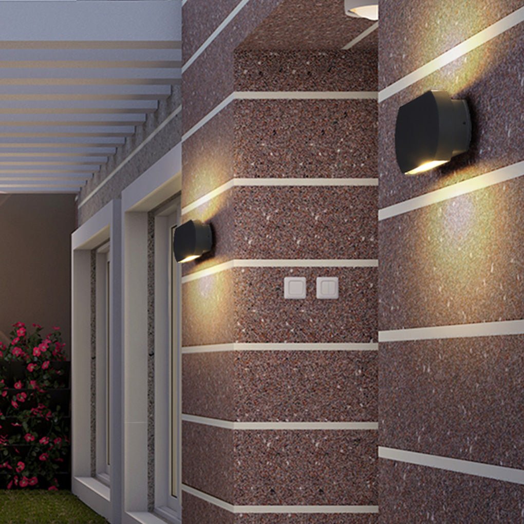 Nordic Minimalist Outdoor LED Waterproof Wall Light for Villa Courtyard Aisle-Lighom