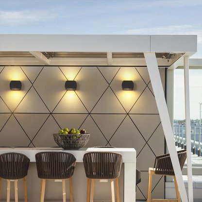 Nordic Minimalist Outdoor LED Waterproof Wall Light for Villa Courtyard Aisle-Lighom