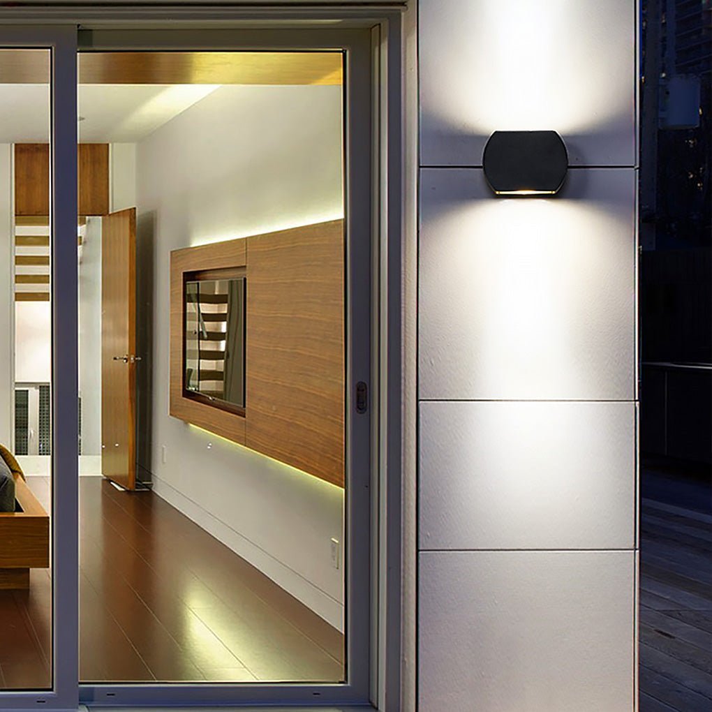 Nordic Minimalist Outdoor LED Waterproof Wall Light for Villa Courtyard Aisle-Lighom