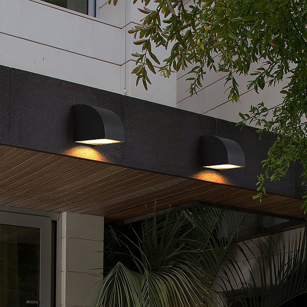 Waterproof Geometric Shaped Nordic Outdoor Wall Lights Wall Sconce Lighting-Lighom