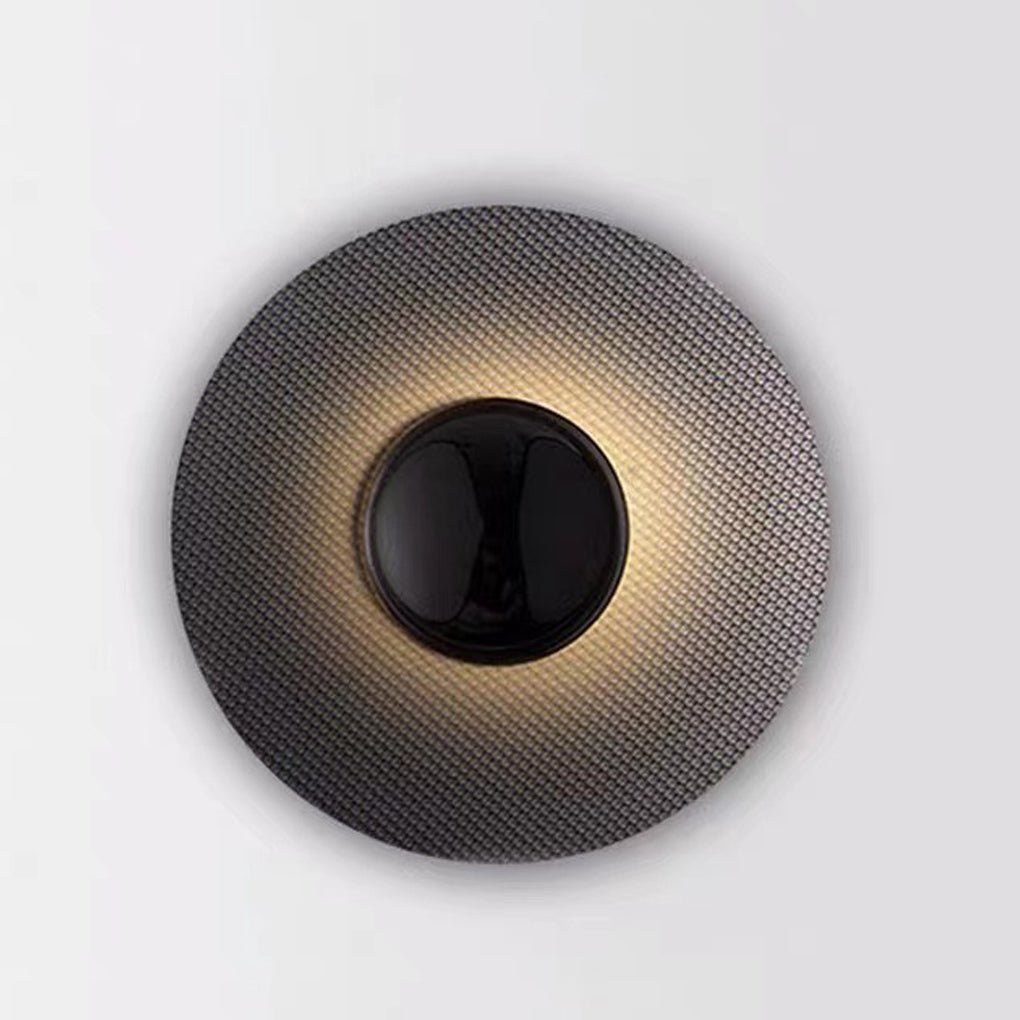 Nordic Minimalist Round Background Decorative LED Wall Lamp for Living Room Bedside-Lighom