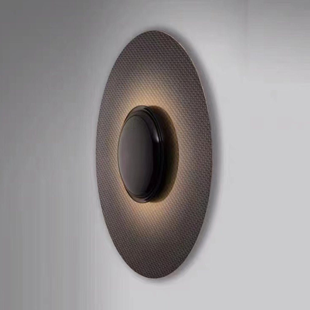 Nordic Minimalist Round Background Decorative LED Wall Lamp for Living Room Bedside-Lighom