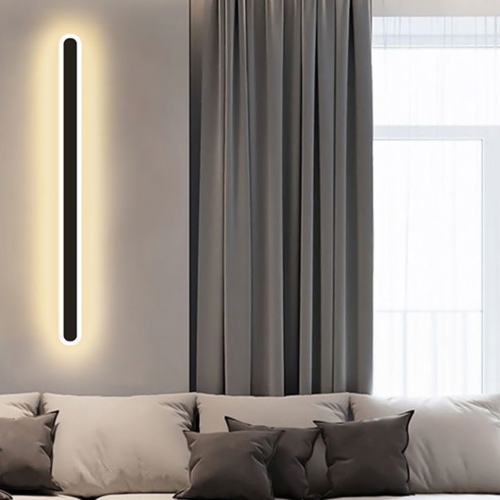 Nordic Minimalist Strip LED Aisle Bedside Living Room Background Wall Sconces-Lighom