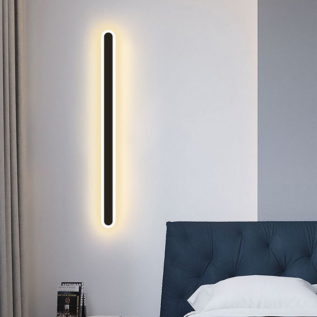 Nordic Minimalist Strip LED Aisle Bedside Living Room Background Wall Sconces-Lighom
