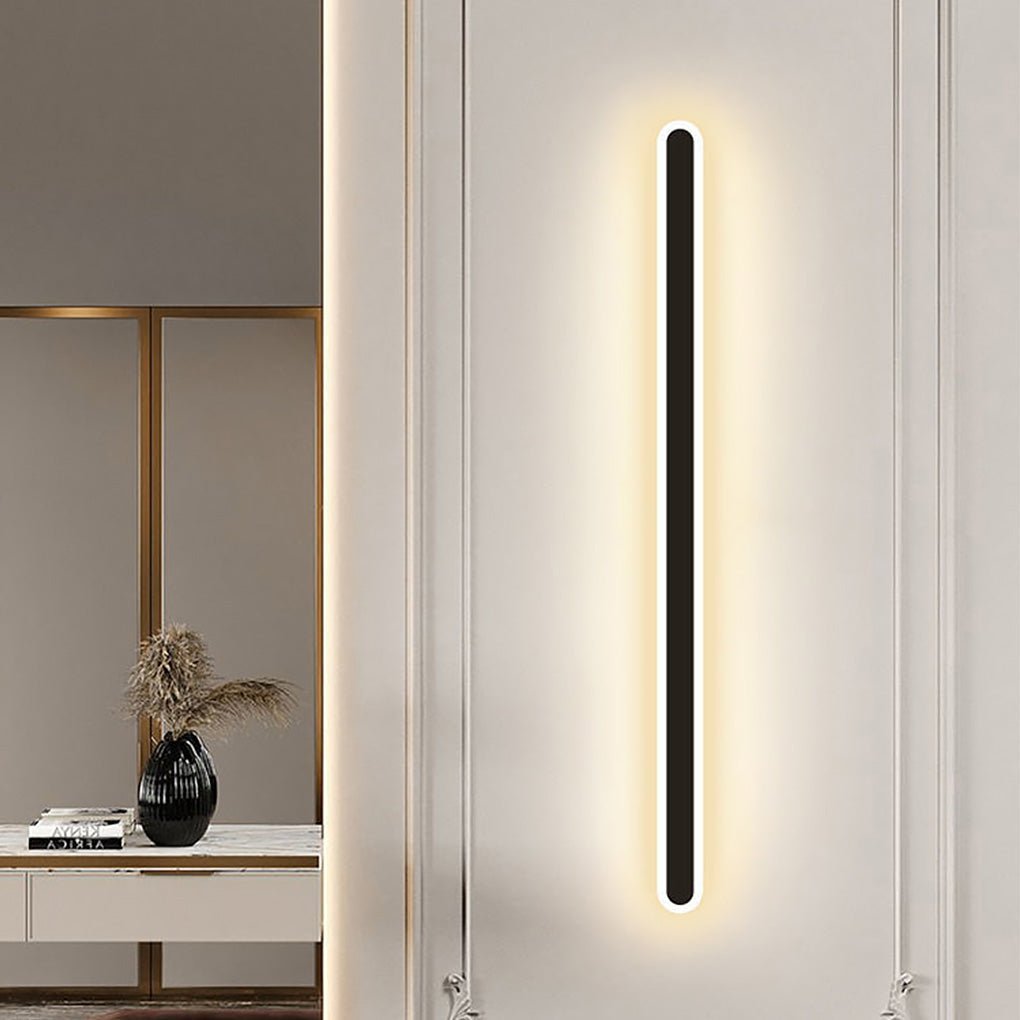 Nordic Minimalist Strip LED Aisle Bedside Living Room Background Wall Sconces-Lighom