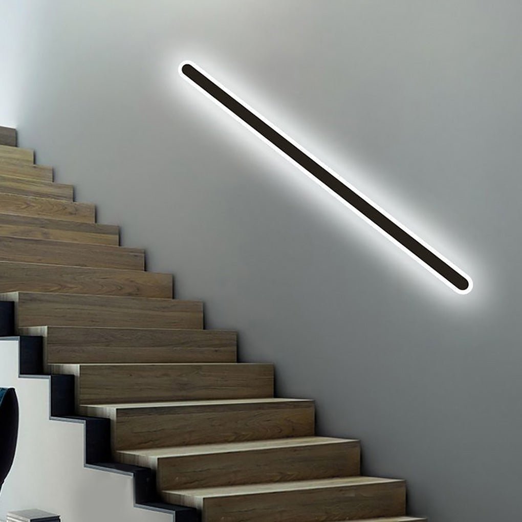 Nordic Minimalist Strip LED Aisle Bedside Living Room Background Wall Sconces-Lighom
