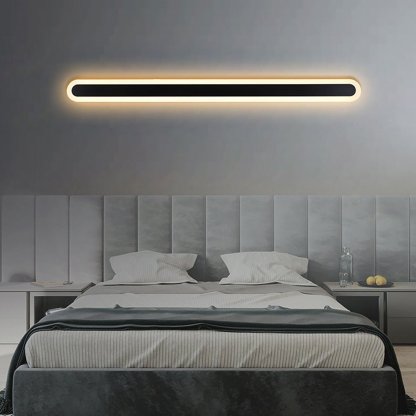 Nordic Minimalist Strip LED Aisle Bedside Living Room Background Wall Sconces-Lighom