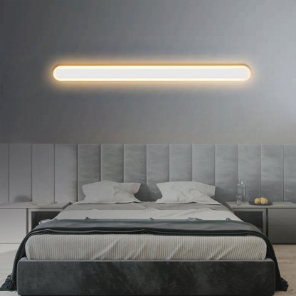 Nordic Minimalist Strip Three-color Light LED Bedside Living Room Background Wall Lamp-Lighom