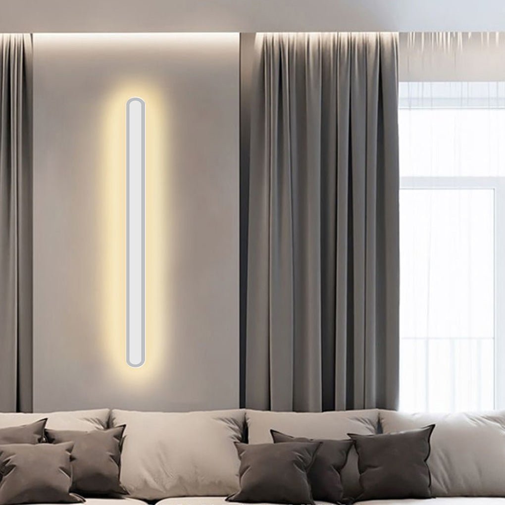 Nordic Minimalist Strip Three-color Light LED Bedside Living Room Background Wall Lamp-Lighom