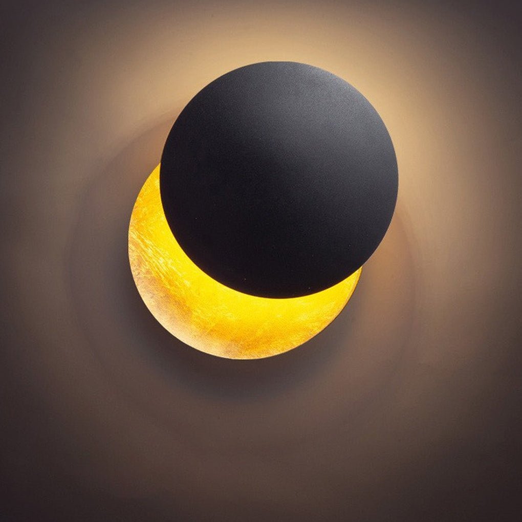 Nordic Minimalist Unique Rotatable Moon-like Design LED Wall Lamp for Bedside Aisle Stairs-Lighom
