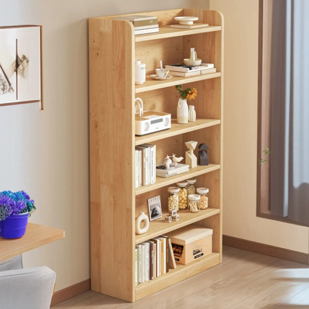 Nordic Wood Storage Bookcase
