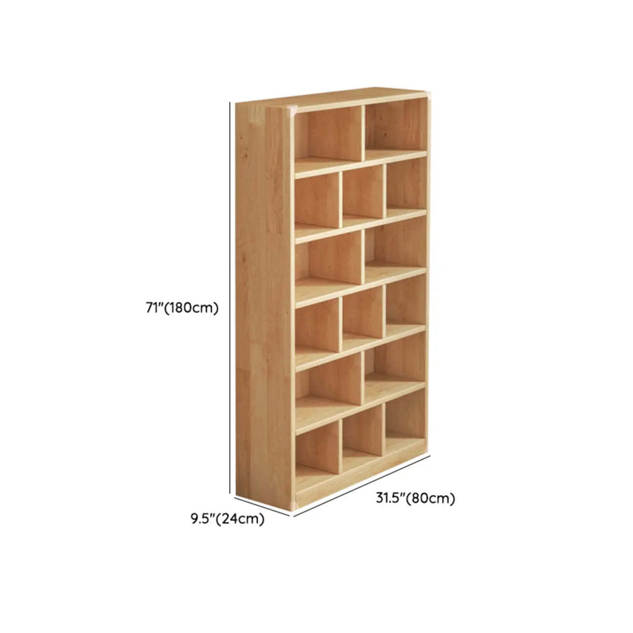 Nordic Wood Storage Bookcase