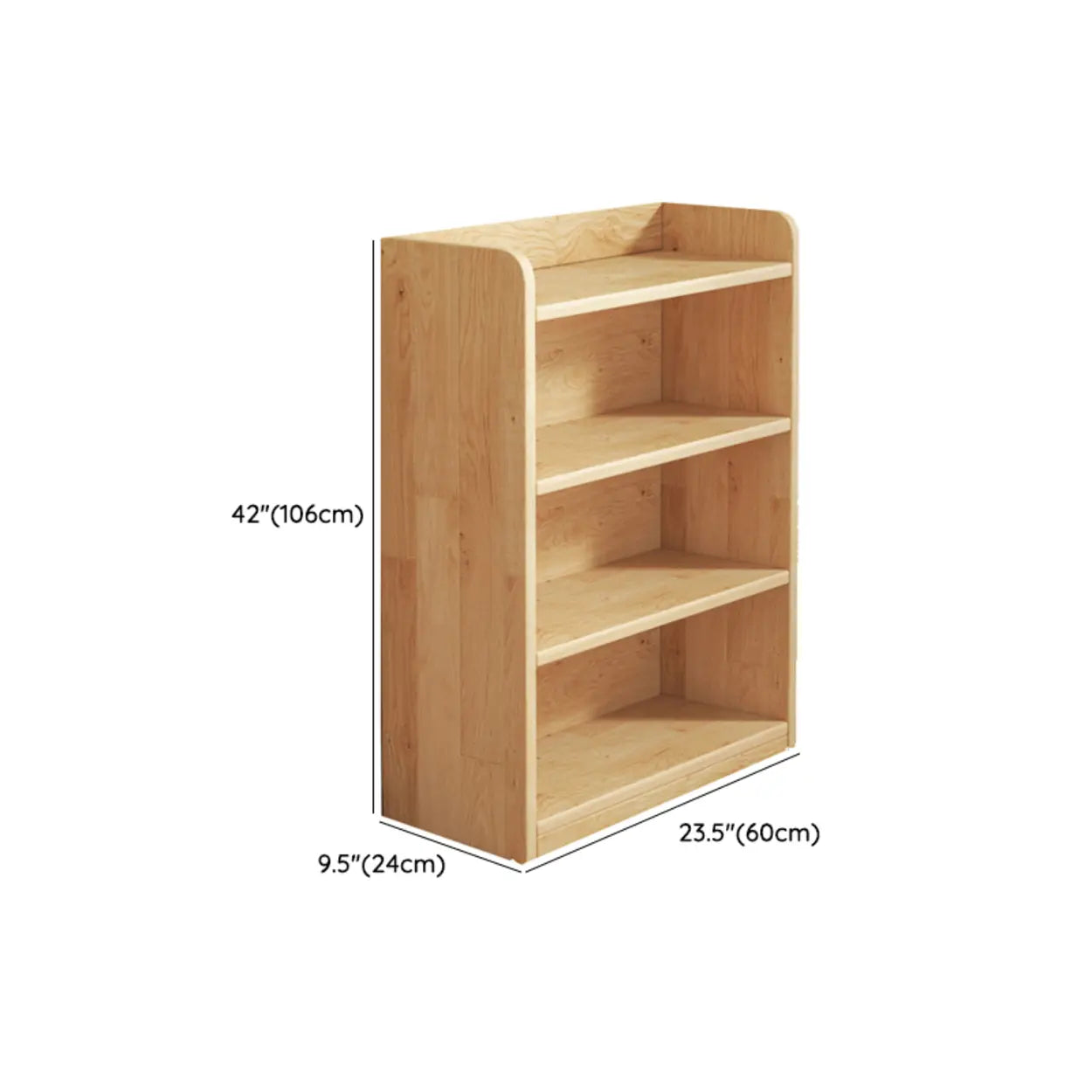 Nordic Wood Storage Bookcase