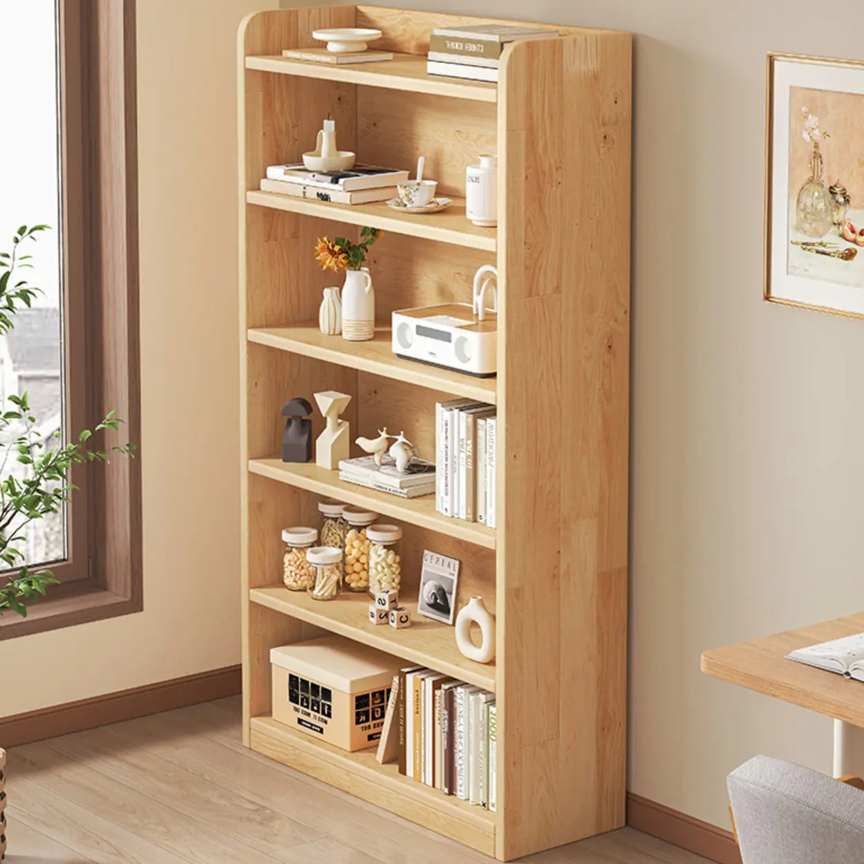 Nordic Wood Storage Bookcase