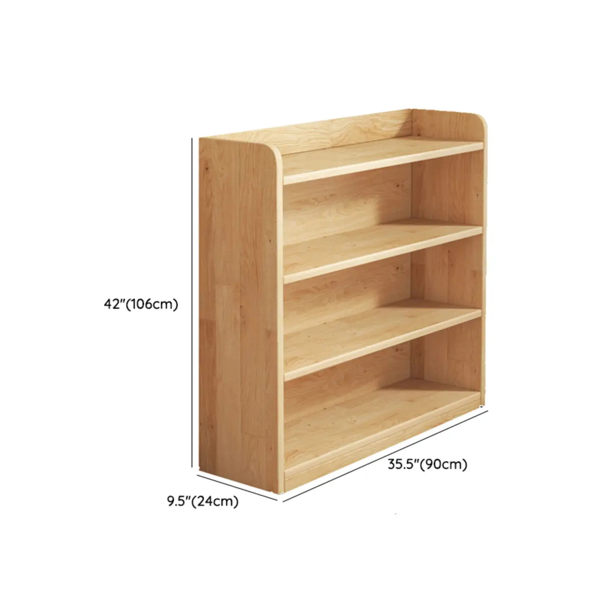 Nordic Wood Storage Bookcase
