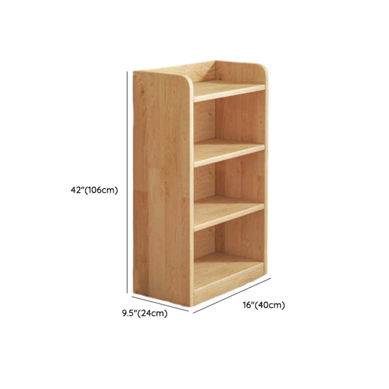 Nordic Wood Storage Bookcase