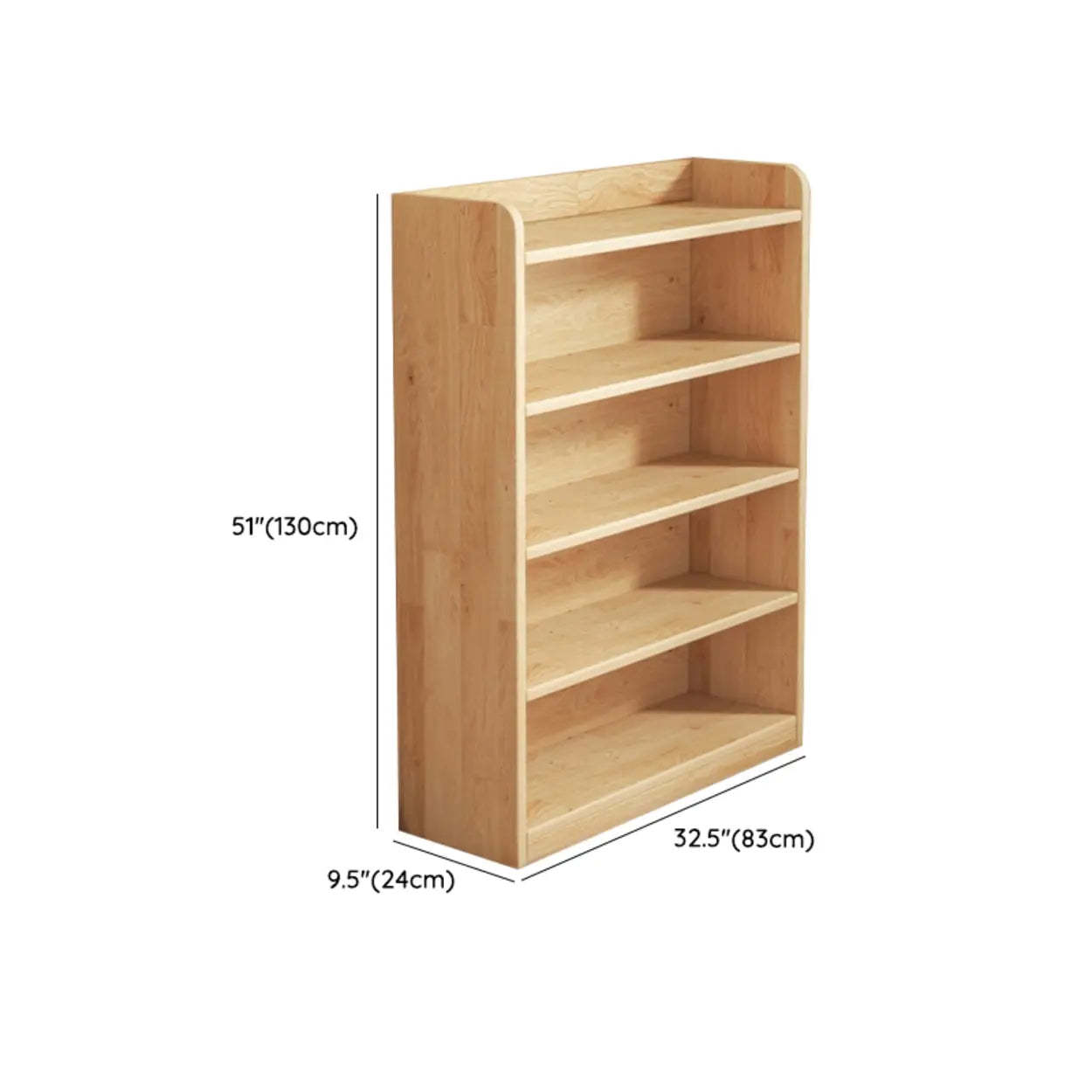 Nordic Wood Storage Bookcase