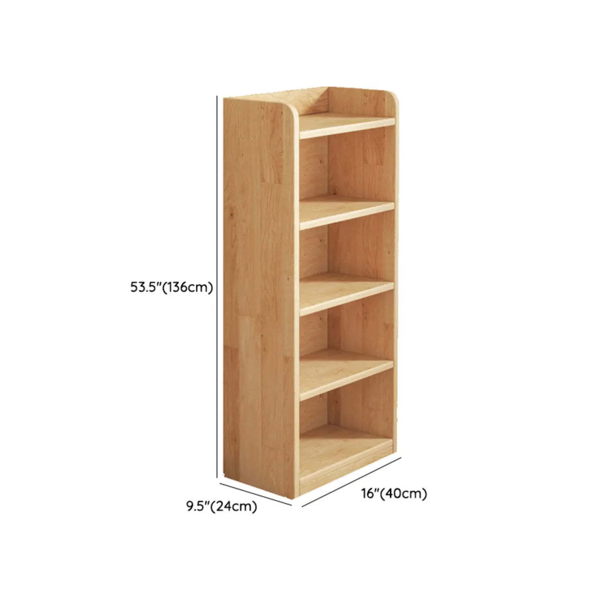 Nordic Wood Storage Bookcase