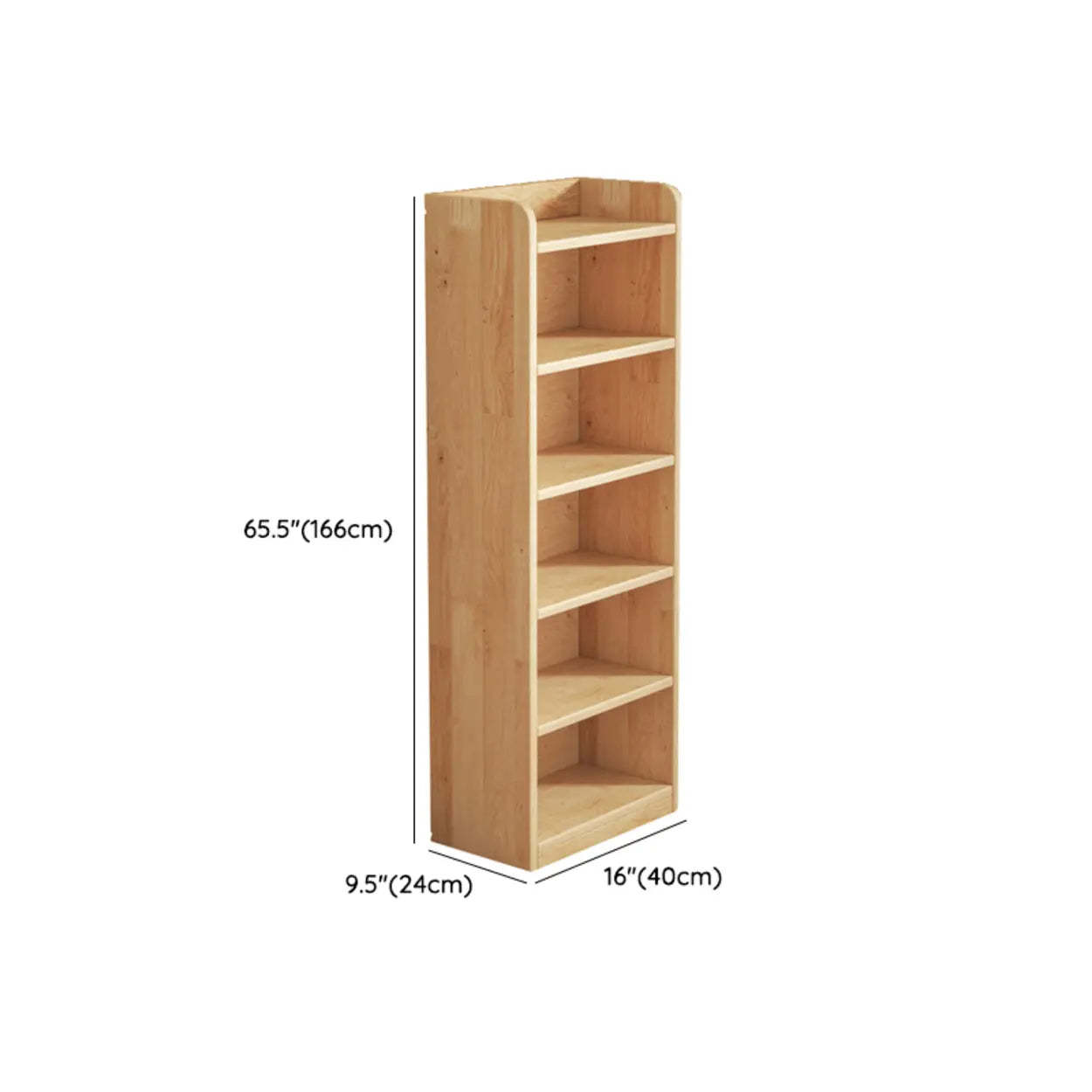 Nordic Wood Storage Bookcase