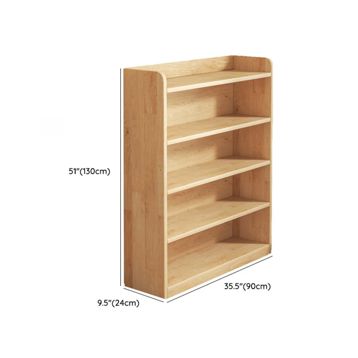 Nordic Wood Storage Bookcase