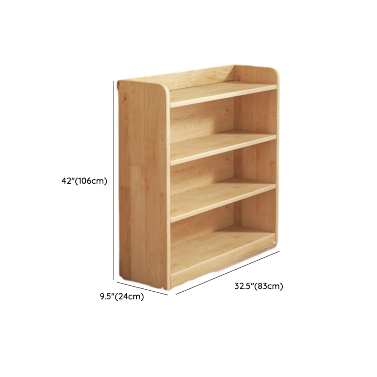 Nordic Wood Storage Bookcase