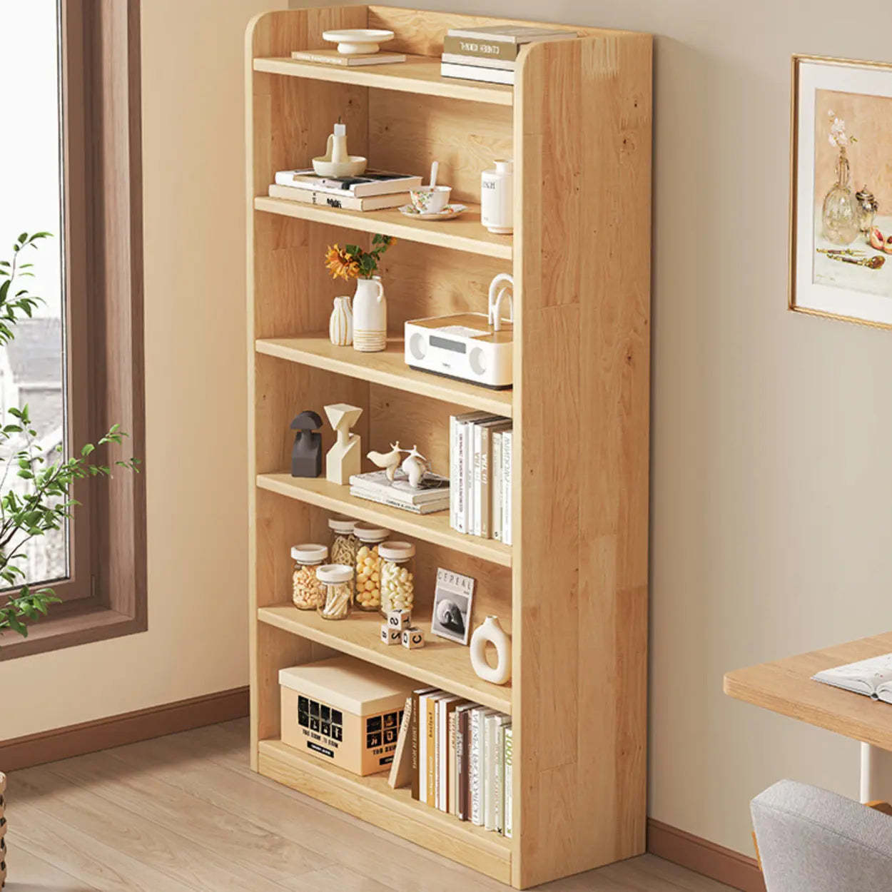 Nordic Wood Storage Bookcase
