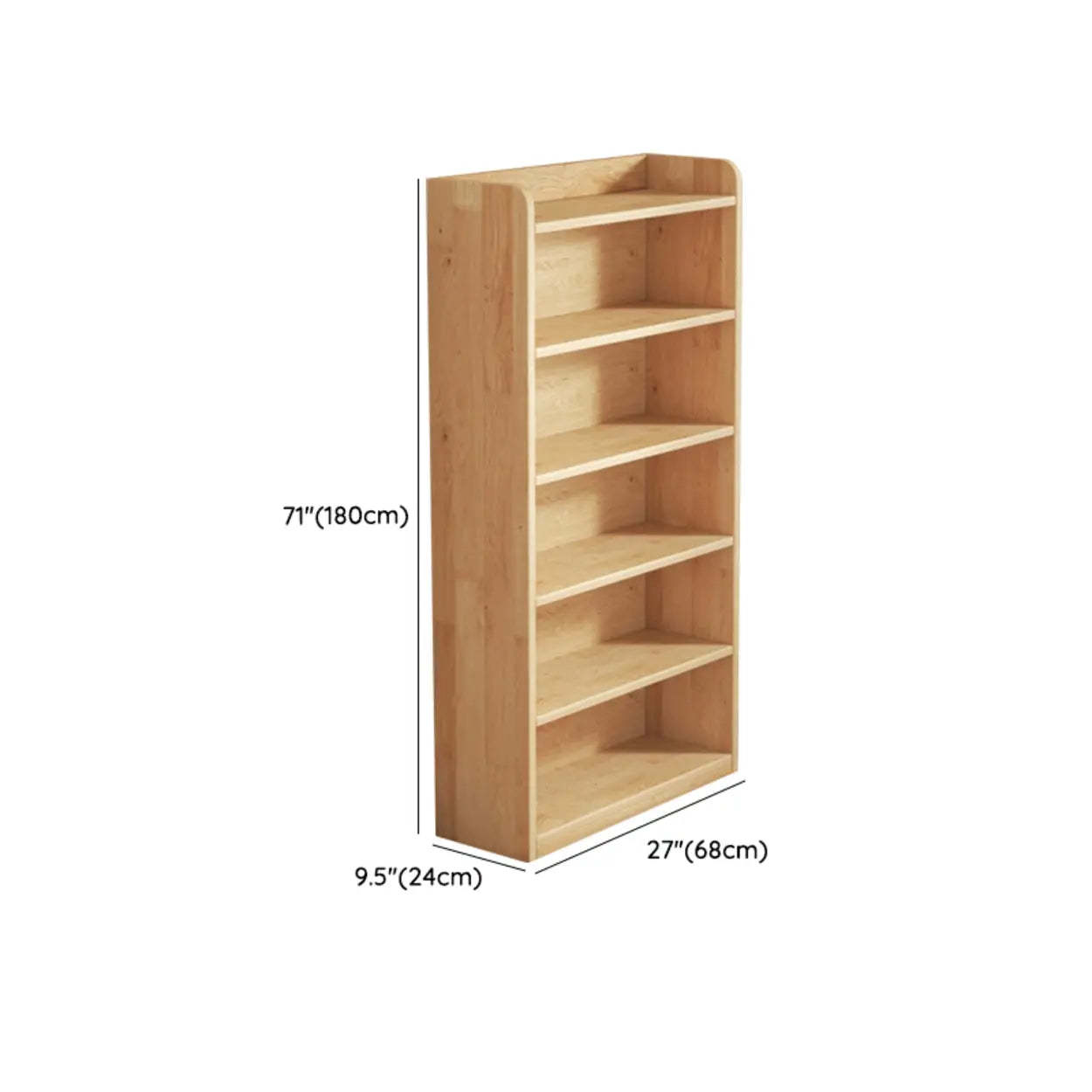 Nordic Wood Storage Bookcase