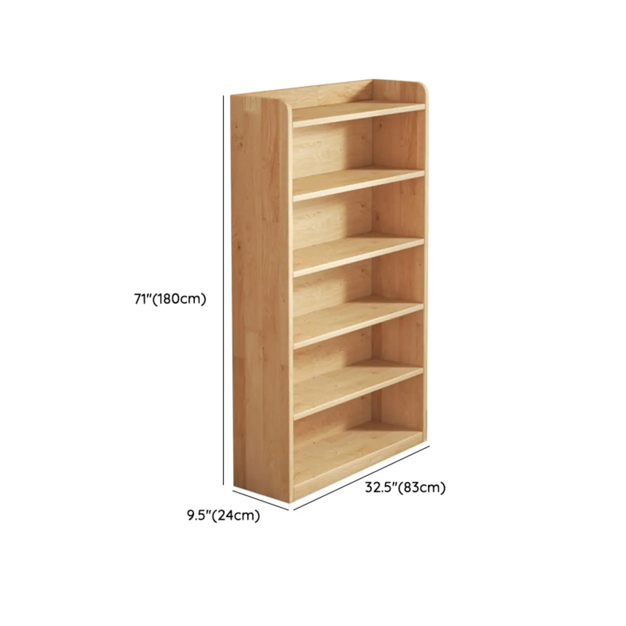 Nordic Wood Storage Bookcase