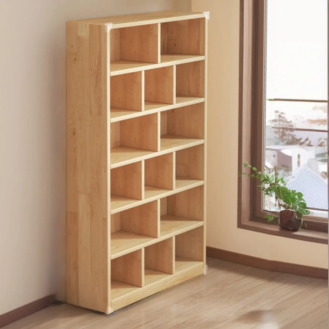 Nordic Wood Storage Bookcase
