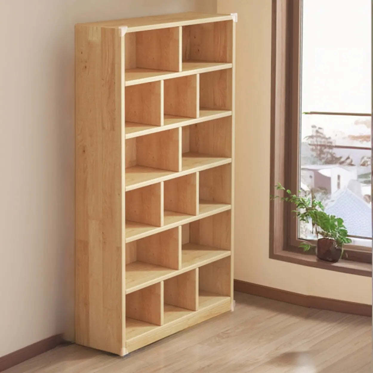 Nordic Wood Storage Bookcase