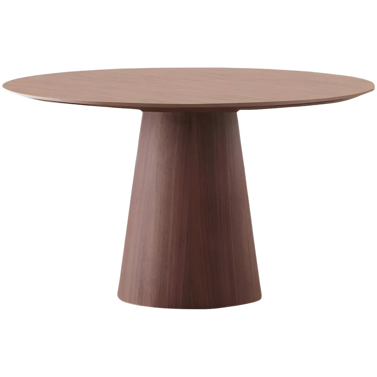 Nordic Round Wood Dining Table — Black / Table Only