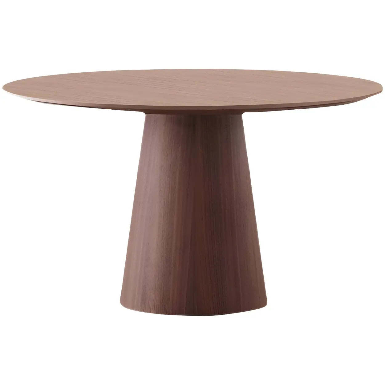Nordic Round Wood Dining Table — Black / Table Only