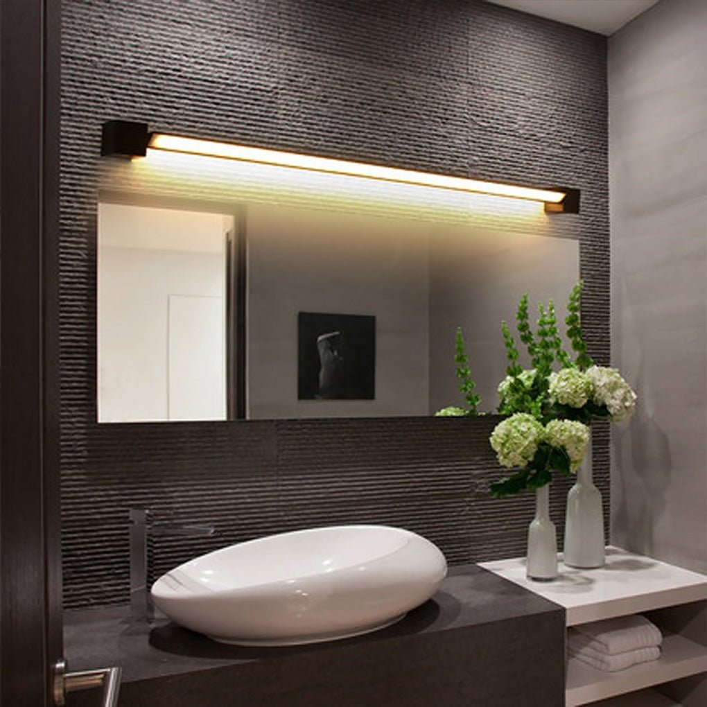 Nordic Ultra-thin Long Strip LED Bedside Background Wall Rotatable Wall Lamp-Lighom