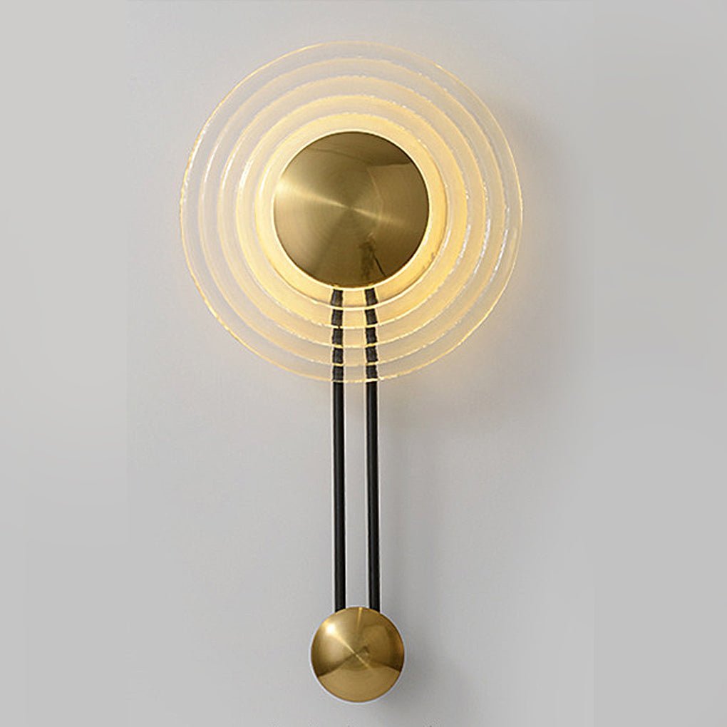 Nordic Unique Corrugated Ripple Glass Ins Aisle Bedside Decorative LED Wall Lamp-Lighom