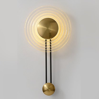 Nordic Unique Corrugated Ripple Glass Ins Aisle Bedside Decorative LED Wall Lamp-Lighom