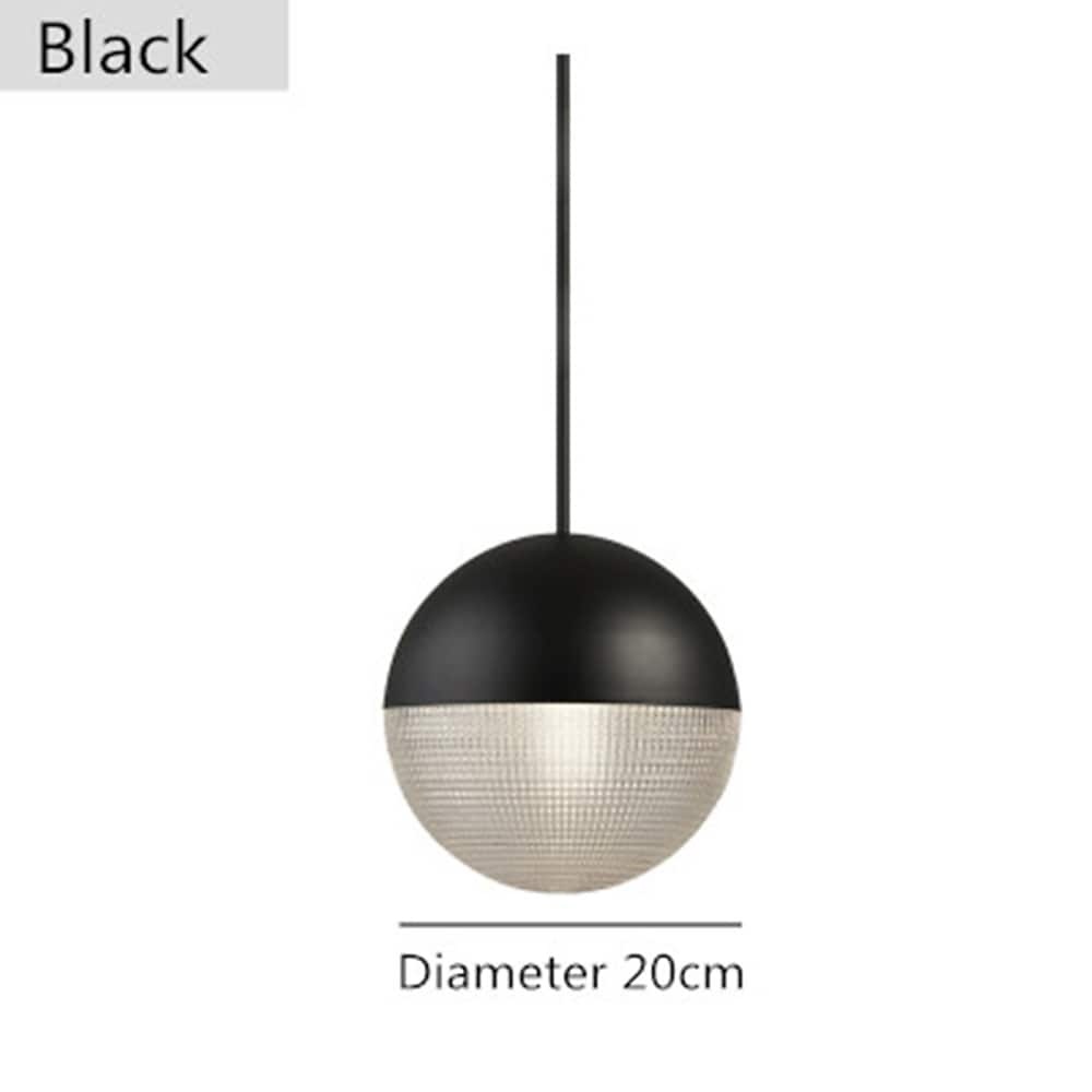 Nordic Round Ball Glass LED Pendant Light — Brass