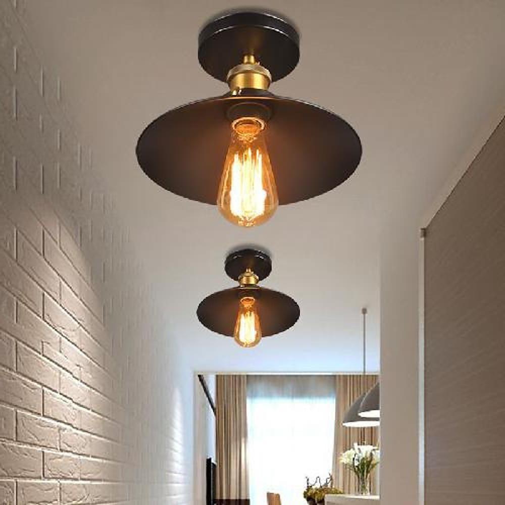 Circular Teardrop Pendant Light Industrial Hallway Lighting LED Ceiling Light-Lighom
