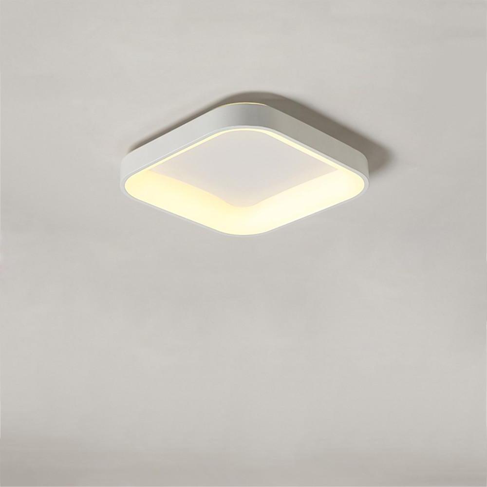 Square Shaped Modern LED Flush Mount Ceiling Light for Bedroom-Lighom