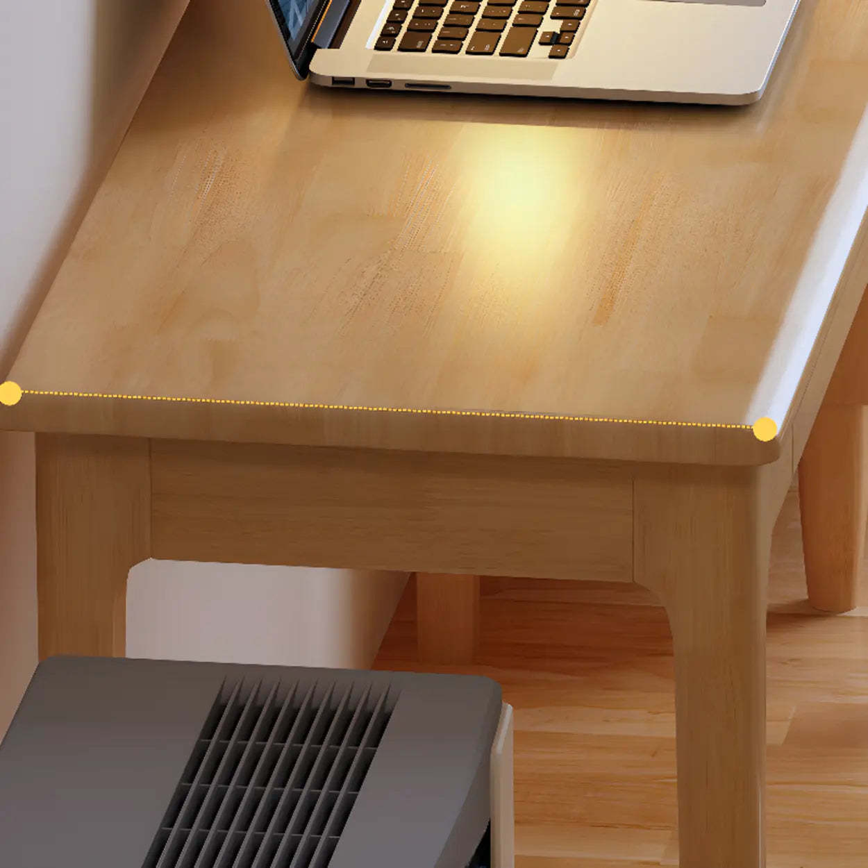 Nut-Brown Wood Drawer Home Desk — Nut-Brown / Table Only