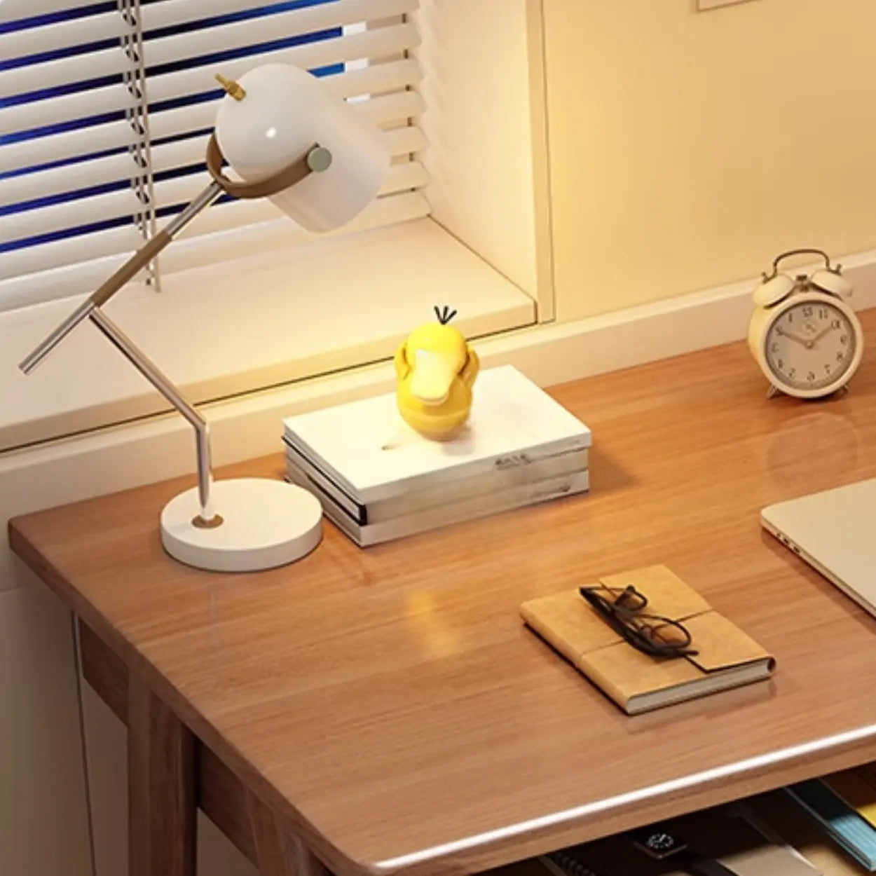 Nut-Brown Wood Drawer Computer Desk — Nut-Brown / Table Only