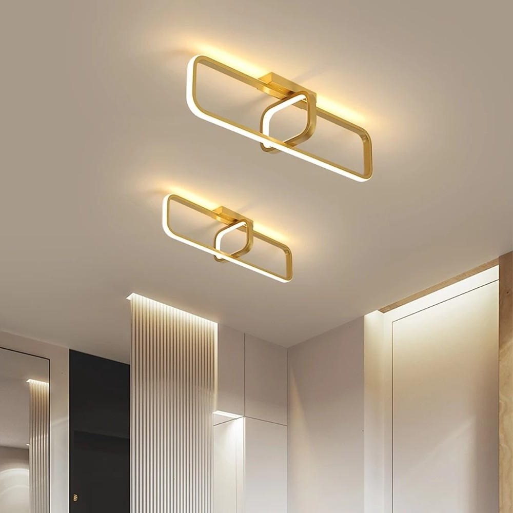 Rectangles Dimmable LED Modern Flush Mounted Lighting Ceiling Lights-Lighom