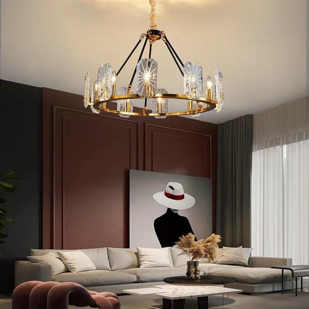 Wagon Wheel Chandeliers - 8 or 10 Lights, Gold Finish-Lighom