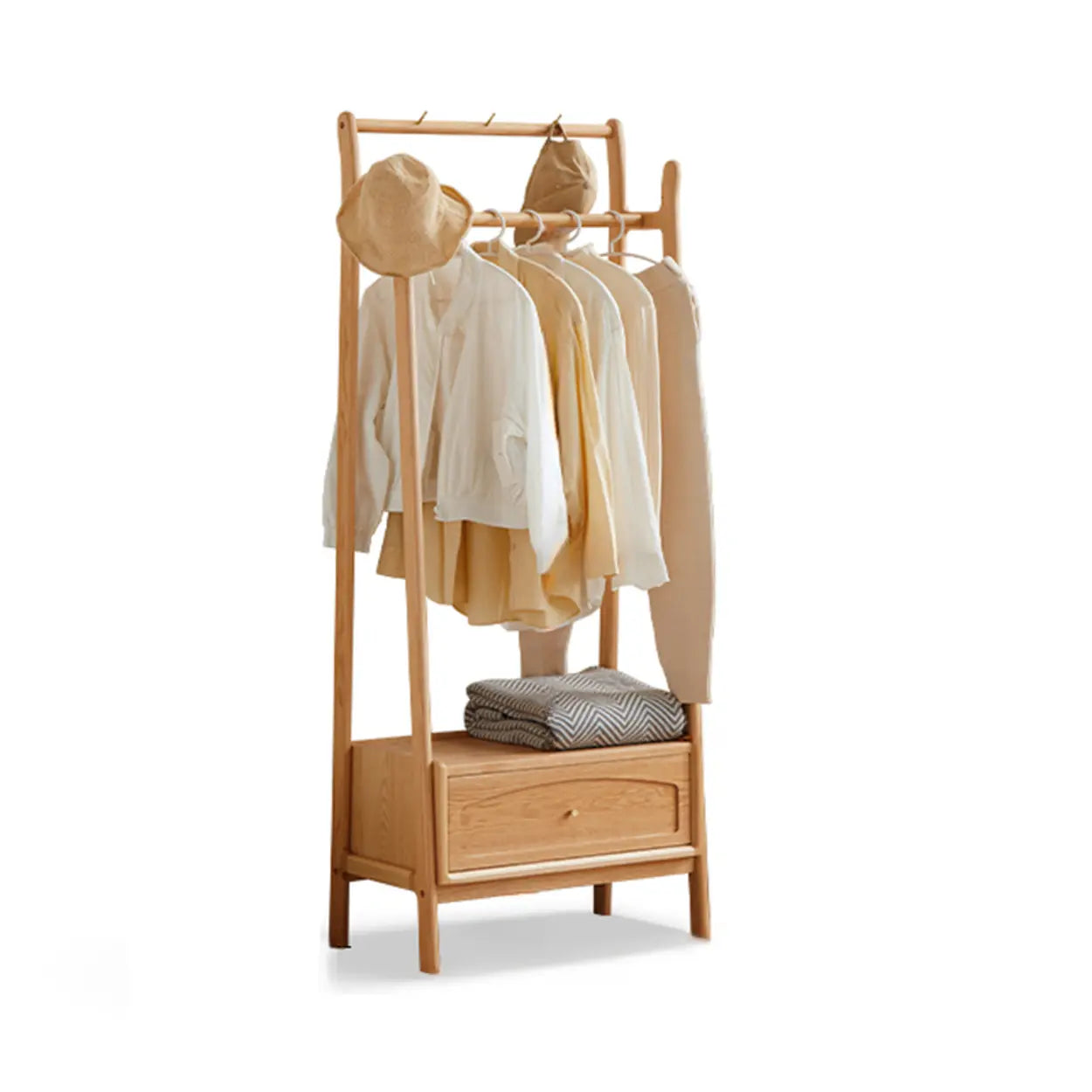 Modern coat drawer wood hall trees & coat racks