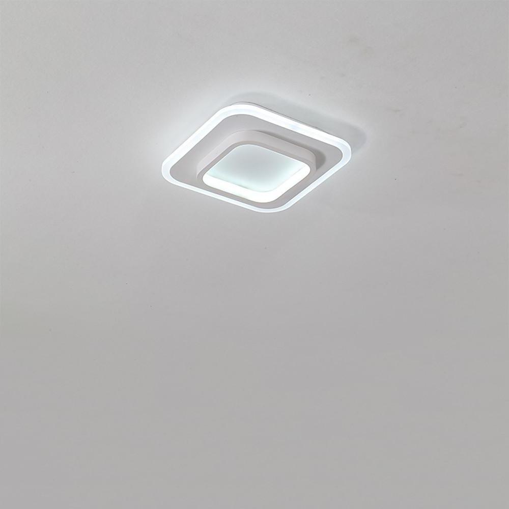 Double Square Shaped Flush Mount Light over Kitchen Sink LED Ceiling Light-Lighom