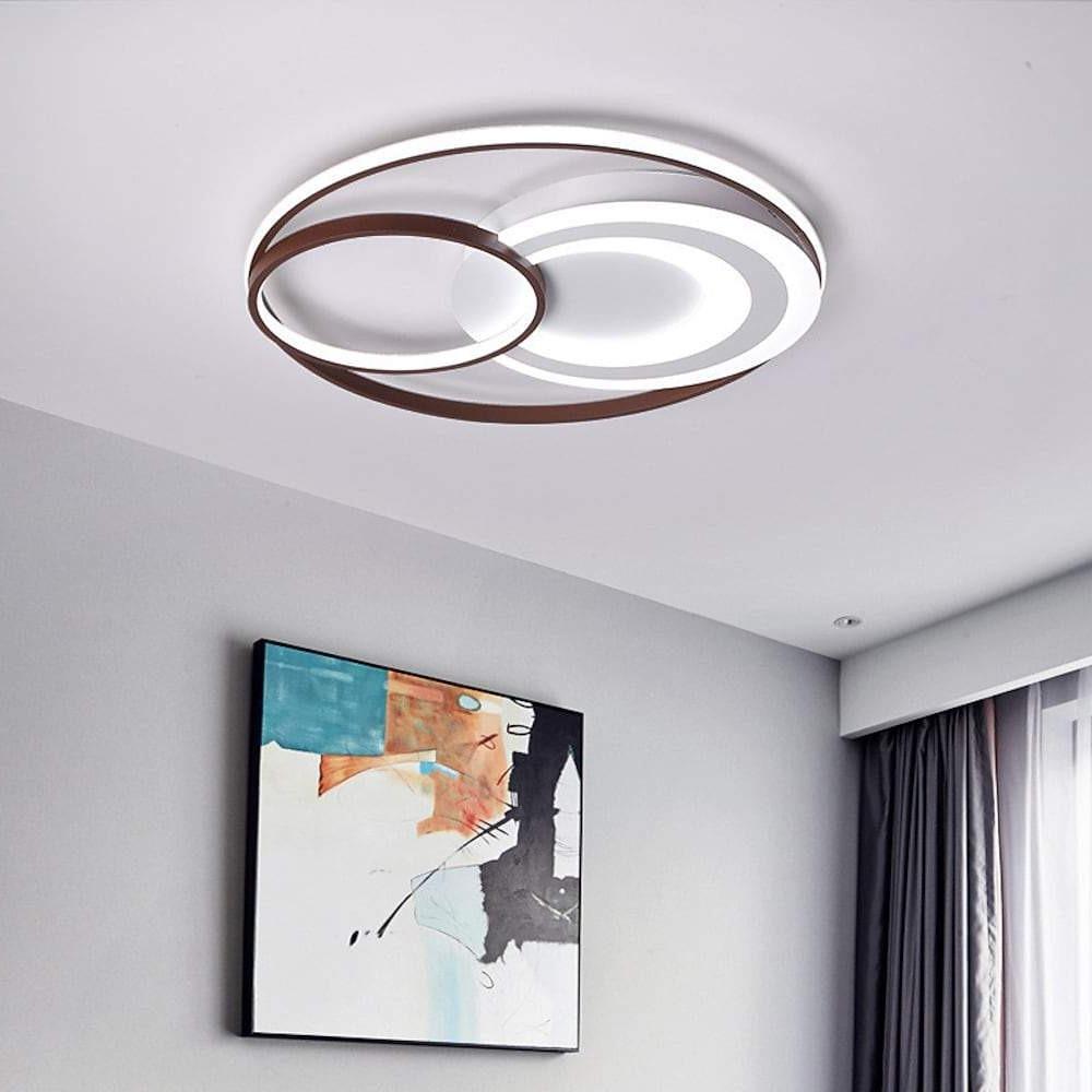 3 Rings Dimmable LED Modern Ceiling Lights Flush Mount Lighting Ceiling Lamp-Lighom