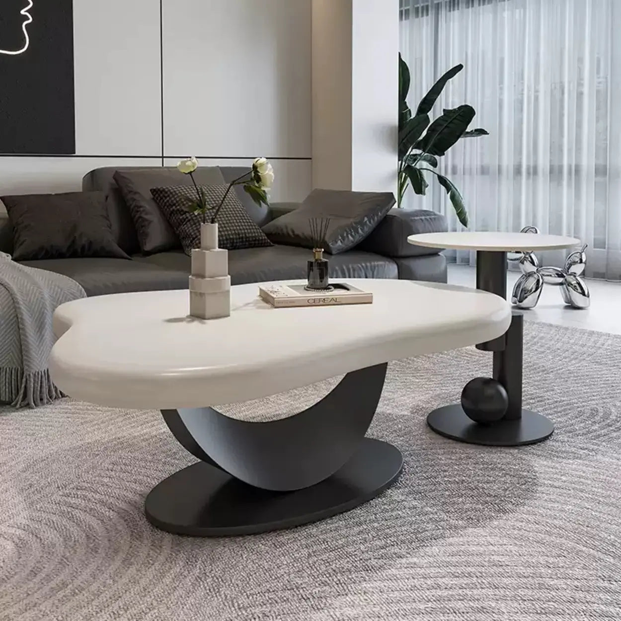 Free-Form Wood Nesting Coffee Table